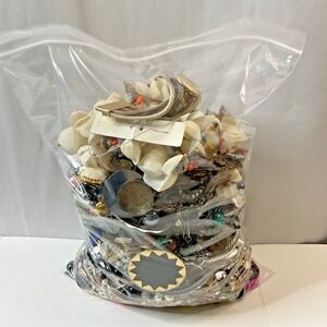 Craft Jewelry Bulk Lot Vintage To Modern for Redesign Junk 8 lbs